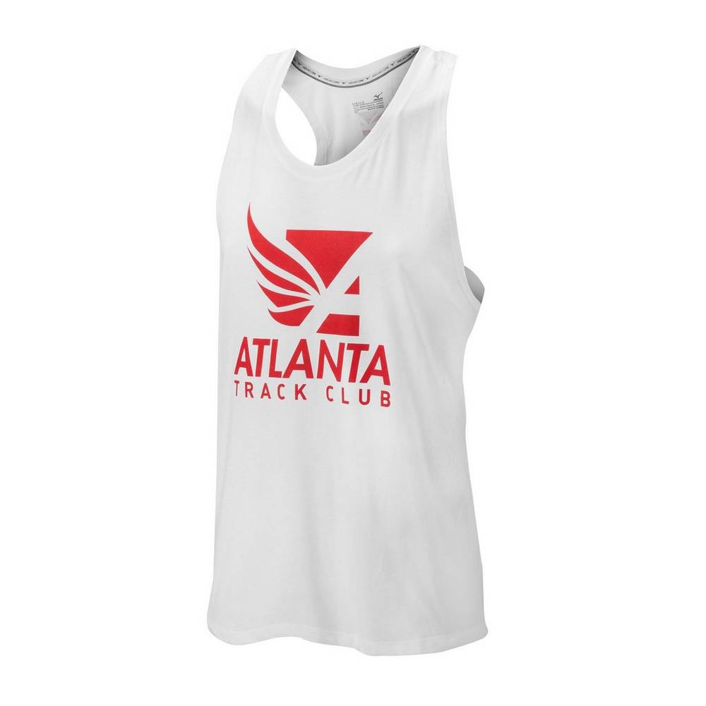 Camisolas de Alças Mizuno Atlanta Track Club 50/50 - Homem - Branco - FNZMD7528